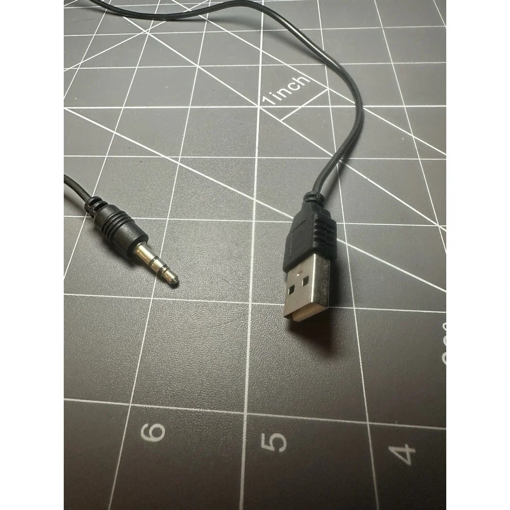 USB + 3.5mm Audio to Mini USB Combo Cable Power & Audio Adapter Replacement